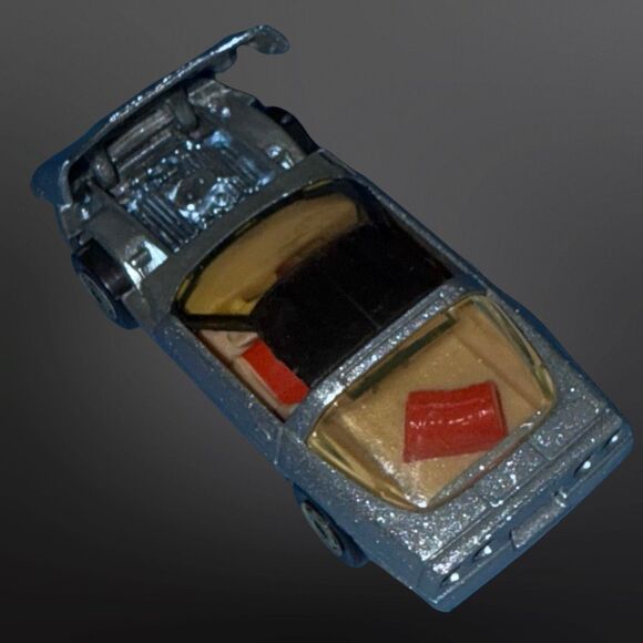 1982 Hot Wheels 80's Corvette Black Wall Metallic Gray Hong Kong - Picture 5 of 9